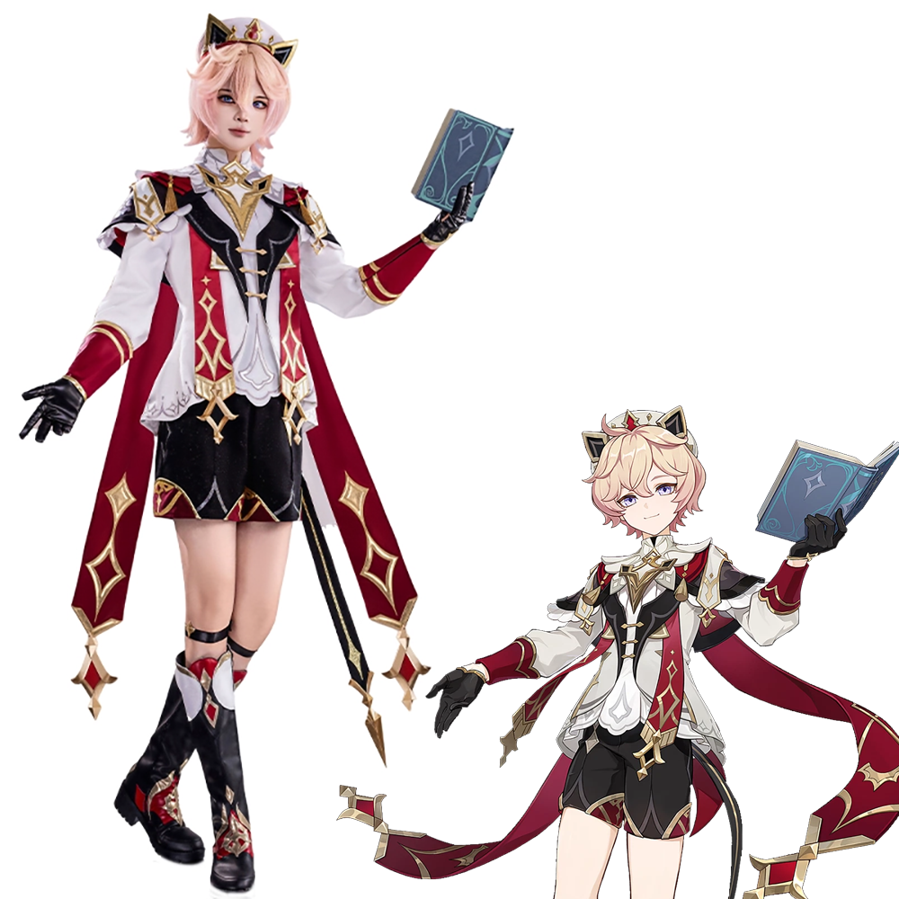 Genshin Impact Dahlia Cosplay Costume Official White Color Edtion