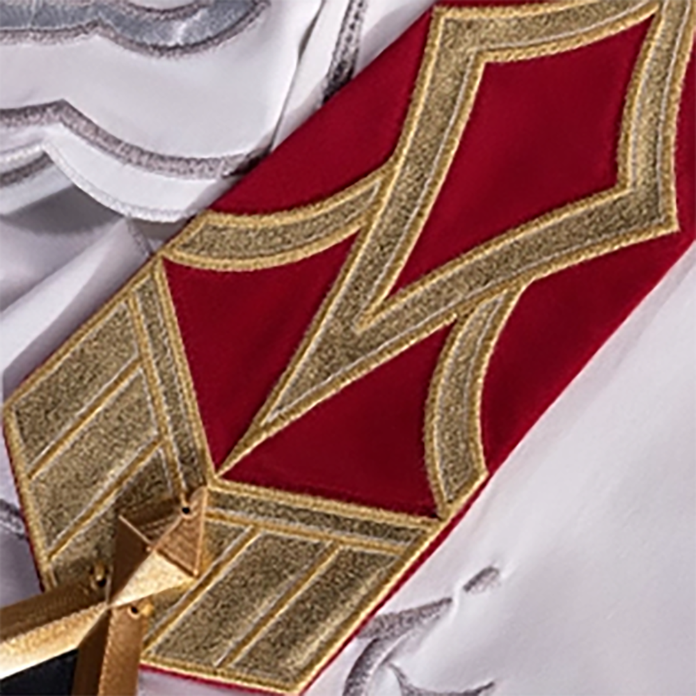 Genshin Impact Dahlia Cosplay Costume Official White Color Edtion