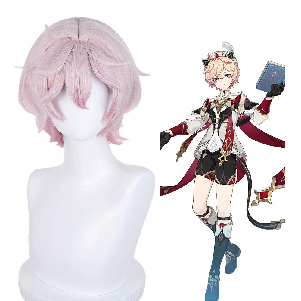 Genshin Impact Dahlia Pink Cosplay Wig