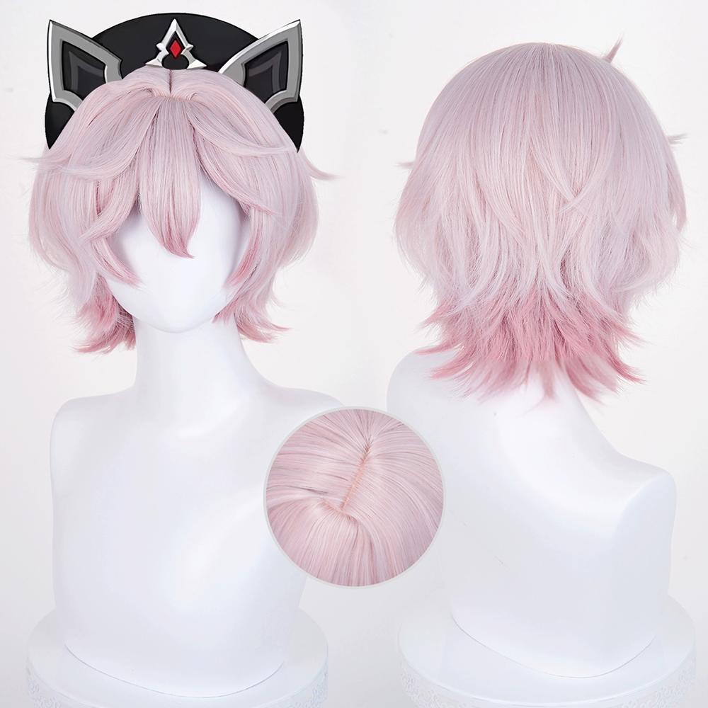 Genshin Impact Dahlia Pink Cosplay Wig