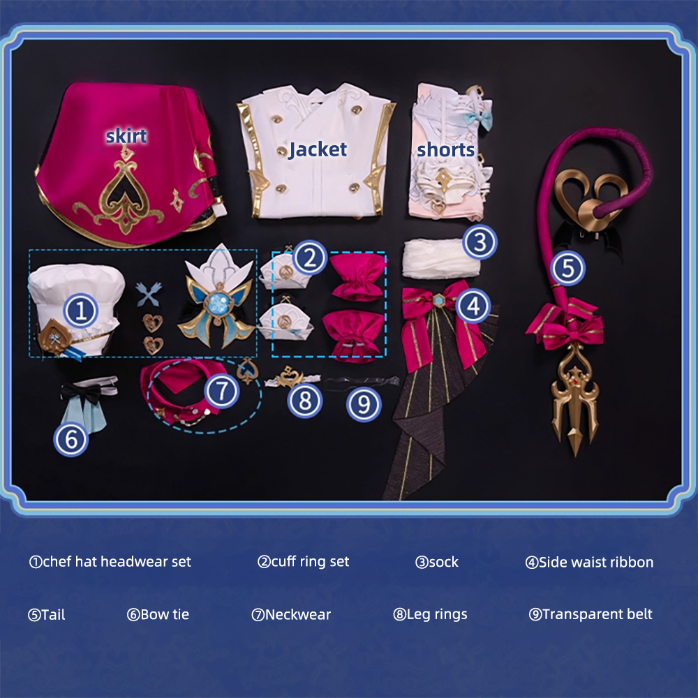 Genshin Impact Escoffier Cosplay Costume