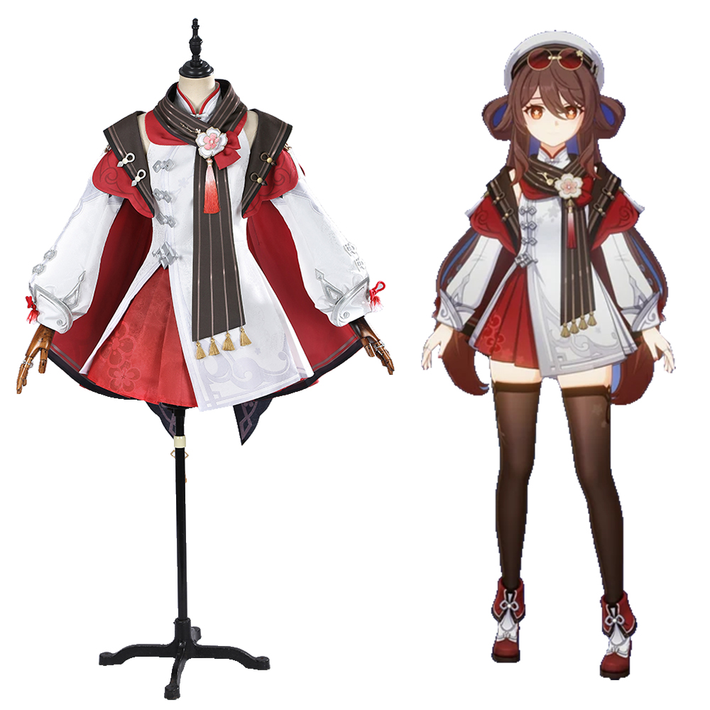 Genshin Impact Hu Tao Skin Cherries Snow Laden Cosplay Costume