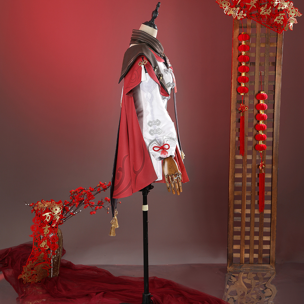 Genshin Impact Hu Tao Skin Cherries Snow Laden Cosplay Costume
