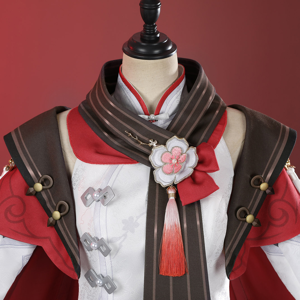 Genshin Impact Hu Tao Skin Cherries Snow Laden Cosplay Costume