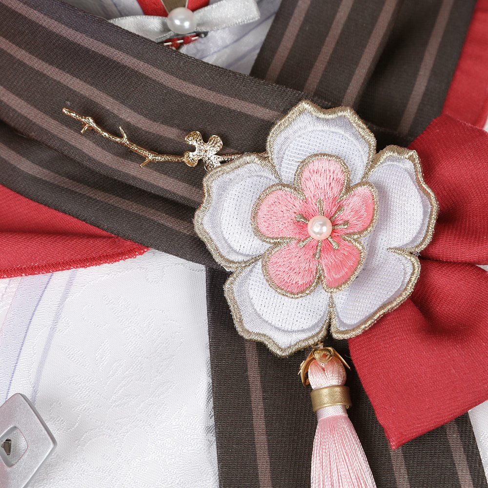 Genshin Impact Hu Tao Skin Cherries Snow Laden Cosplay Costume