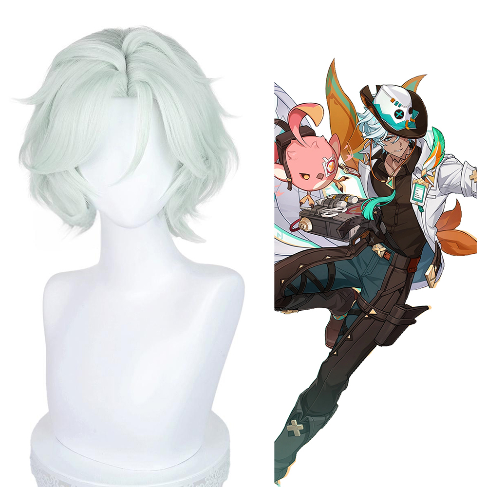 Genshin Impact Ifa Green Cosplay Wig