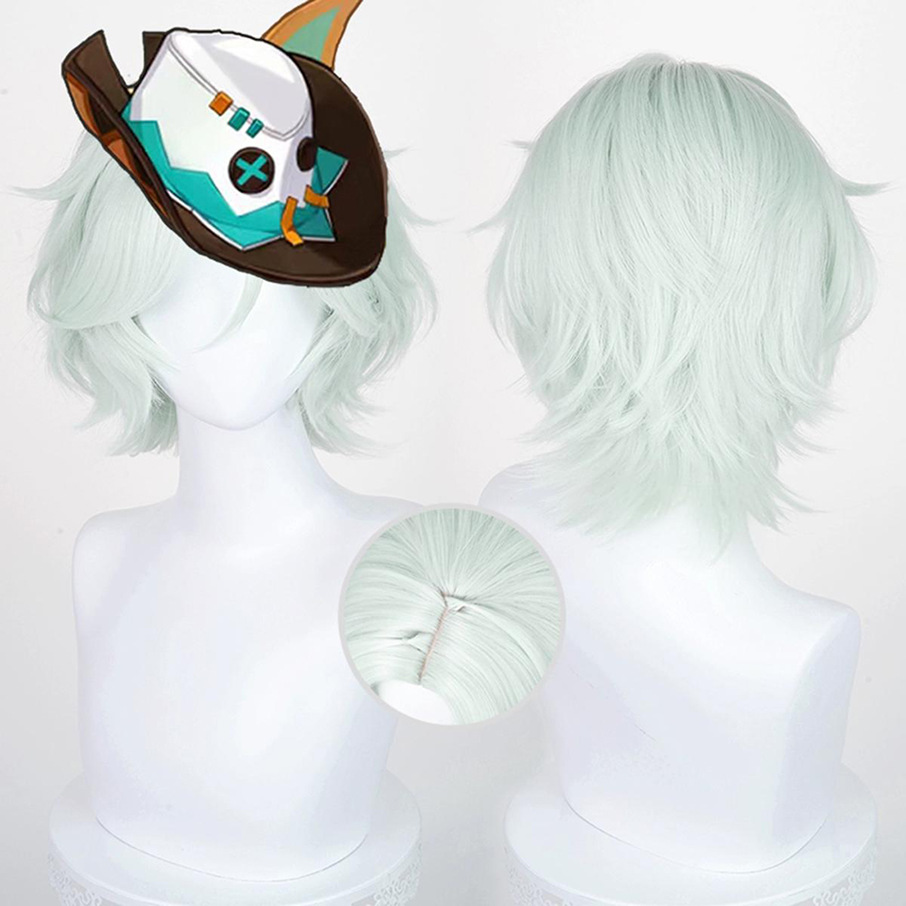 Genshin Impact Ifa Green Cosplay Wig