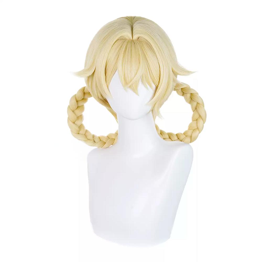 Genshin Impact Jahoda Golden Cosplay Wig