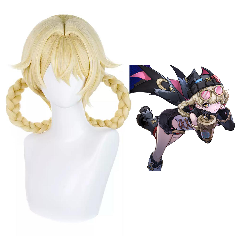 Genshin Impact Jahoda Golden Cosplay Wig