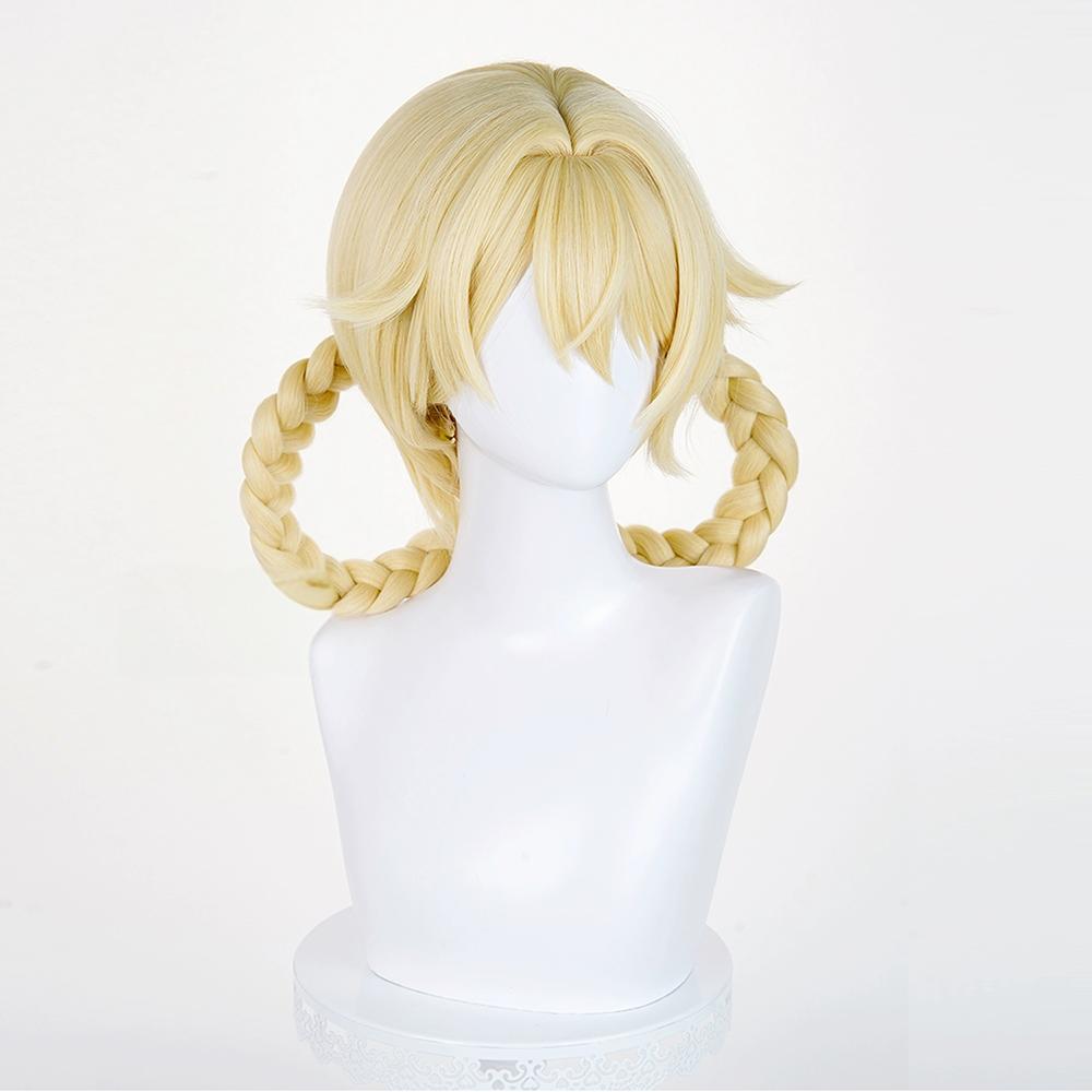 Genshin Impact Jahoda Golden Cosplay Wig