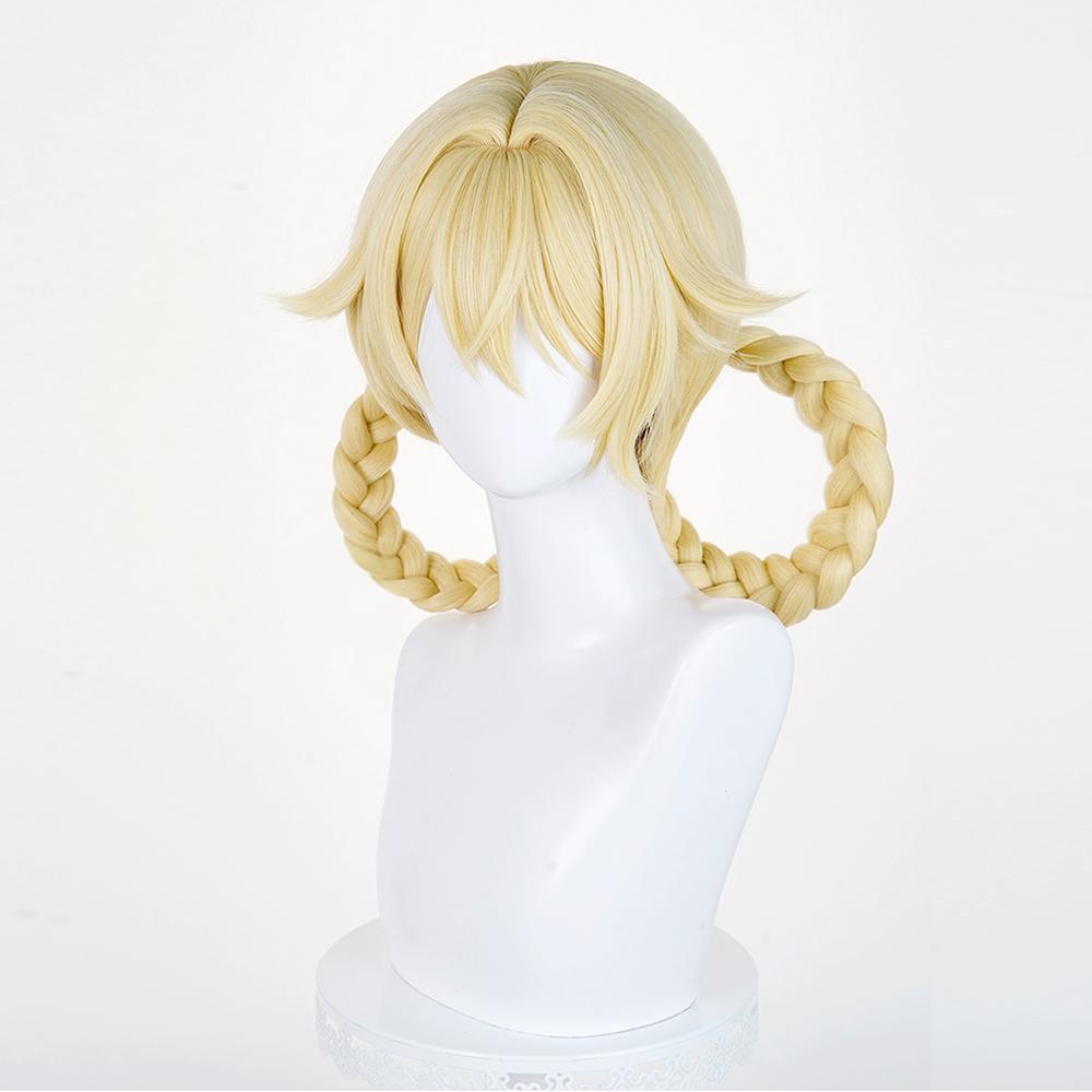 Genshin Impact Jahoda Golden Cosplay Wig
