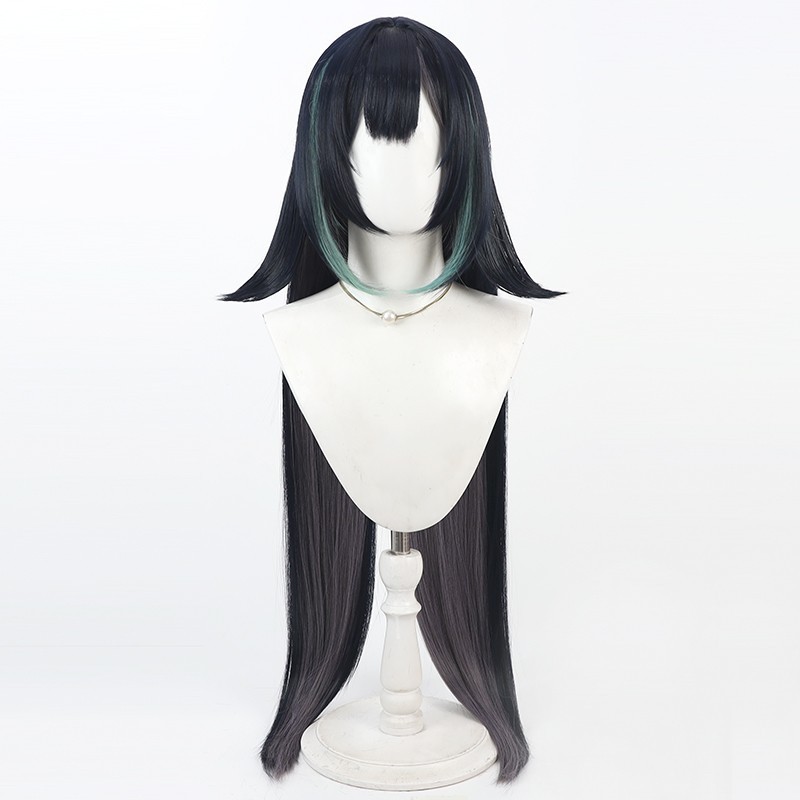 Genshin Impact Lan Yan Black Cosplay Wig