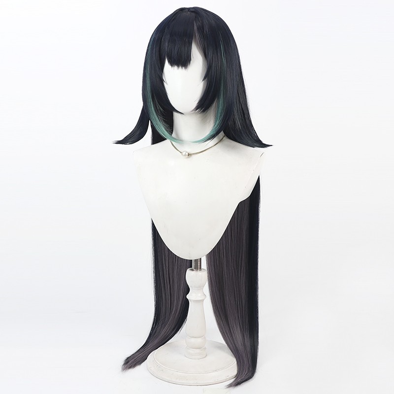 Genshin Impact Lan Yan Black Cosplay Wig