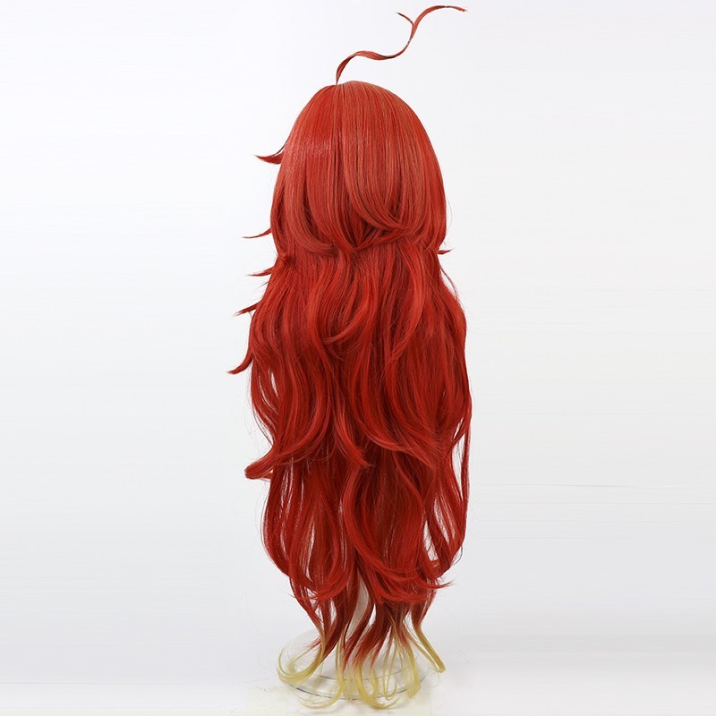 Genshin Impact Mavuika Red Cosplay Wig