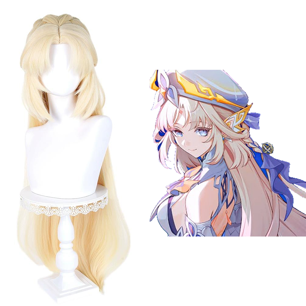 Genshin Impact Nicole Reeyn Golden Cosplay Wig