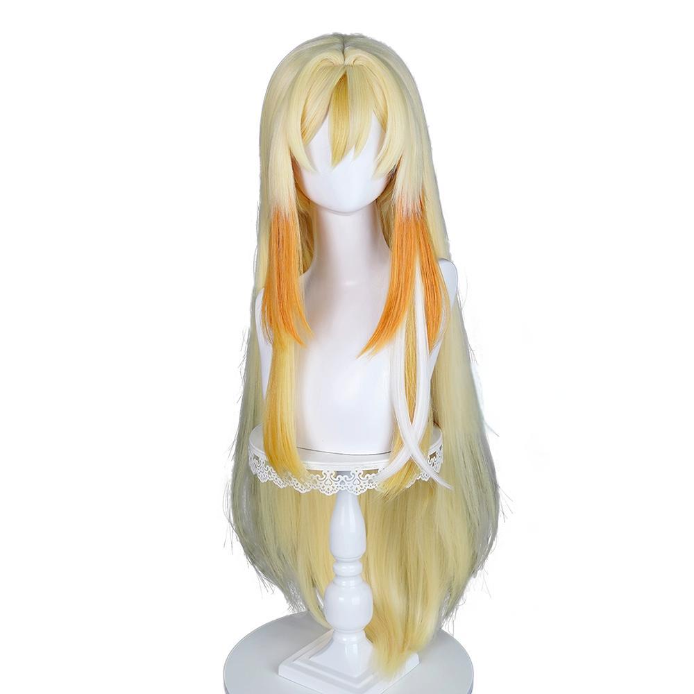 Genshin Impact Rhinedottir Yellow Cosplay Wig