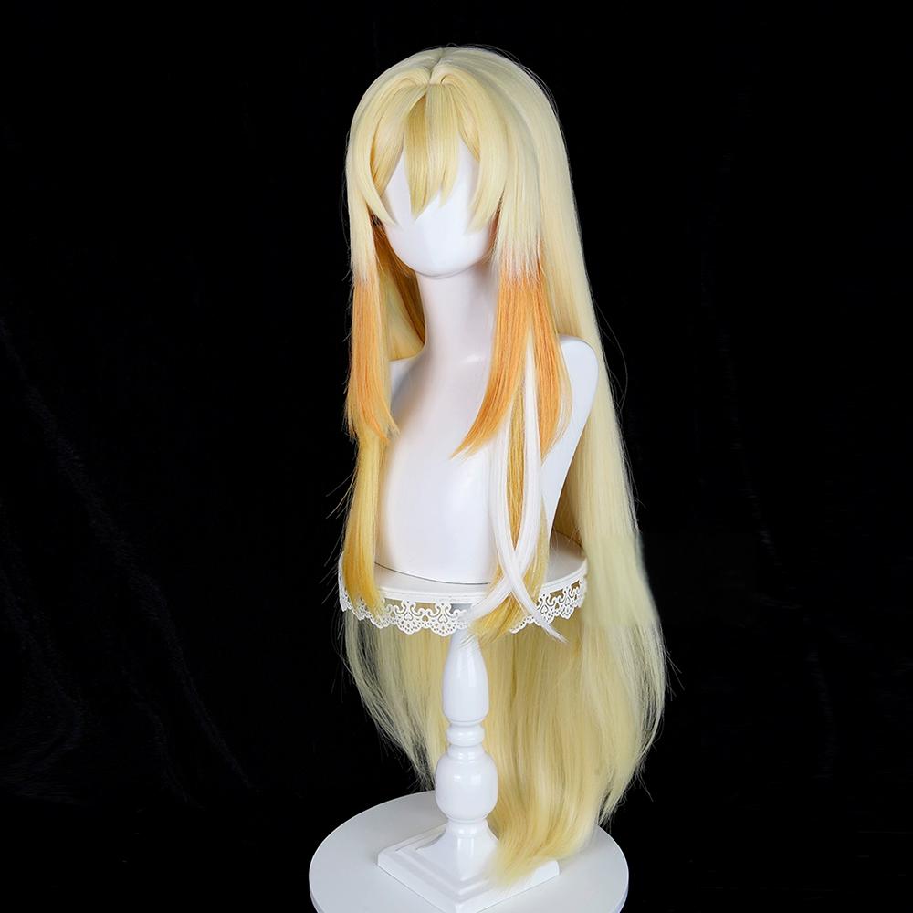 Genshin Impact Rhinedottir Yellow Cosplay Wig