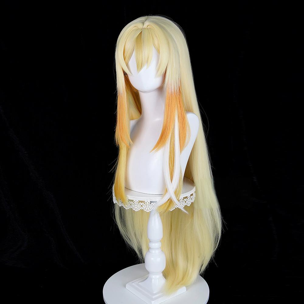 Genshin Impact Rhinedottir Yellow Cosplay Wig
