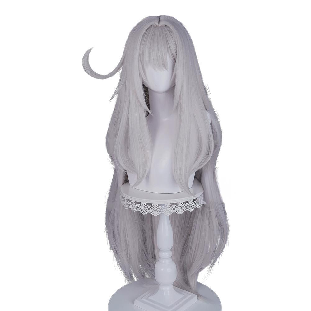 Genshin Impact Ronova Silver Cosplay Wig