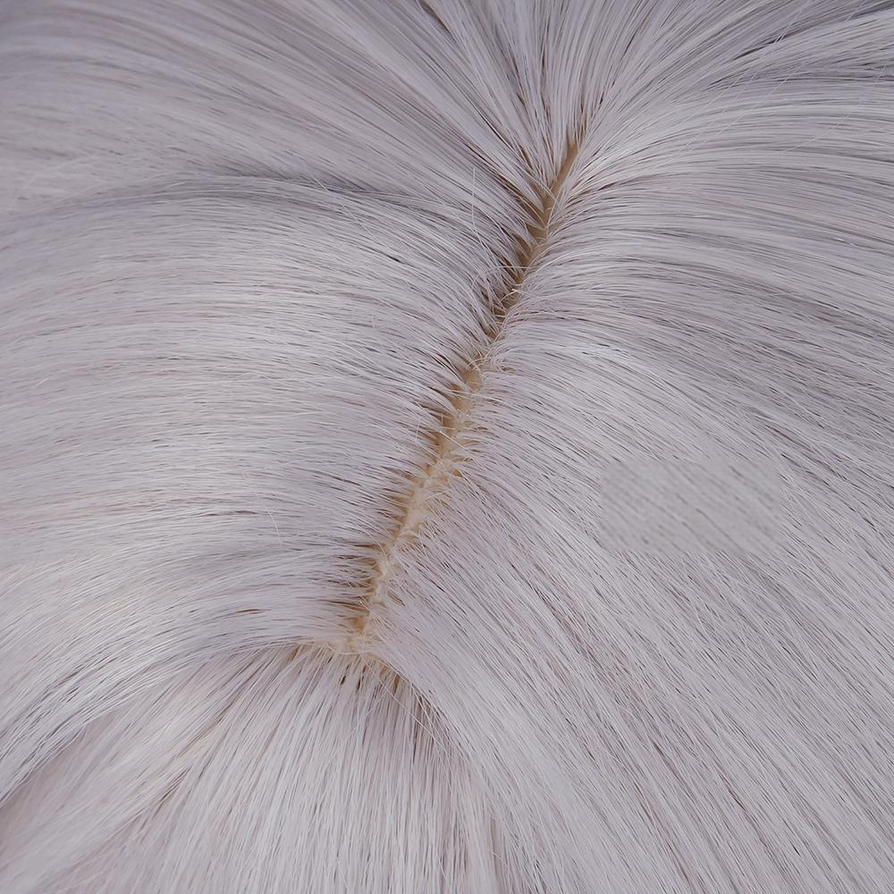 Genshin Impact Ronova Silver Cosplay Wig