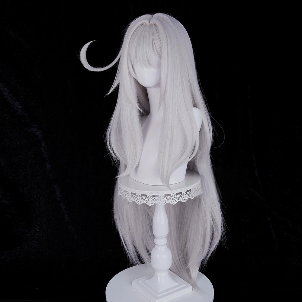 Genshin Impact Ronova Silver Cosplay Wig