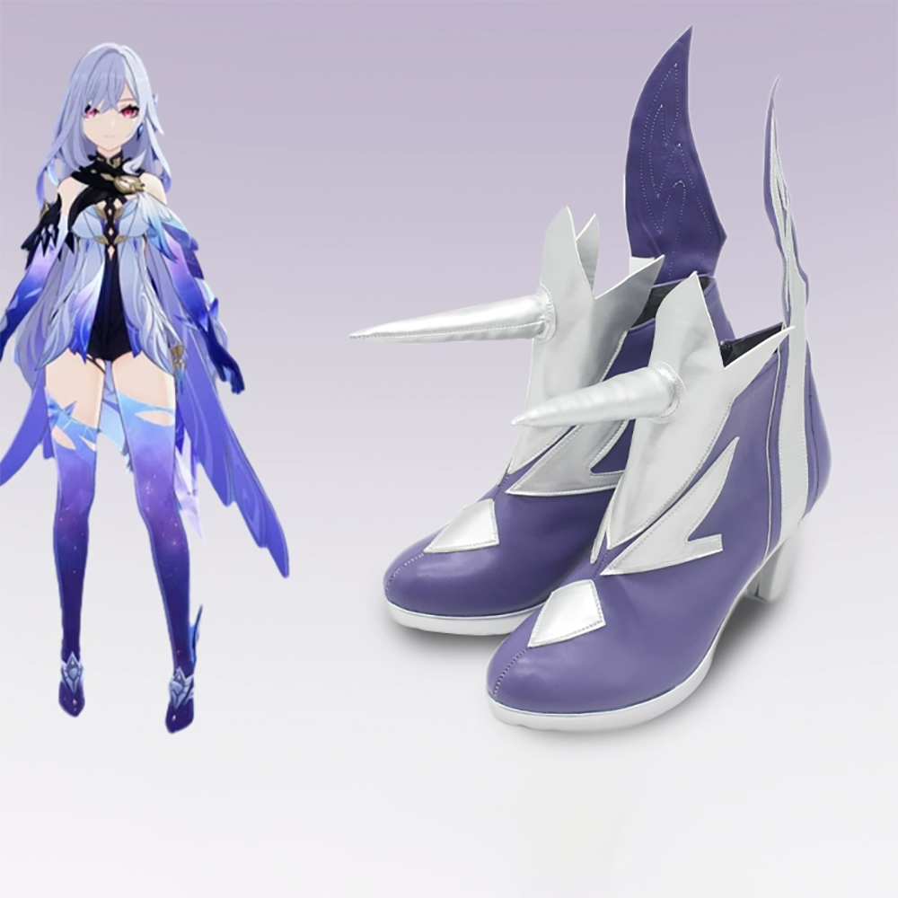 Genshin Impact Skirk Cosplay Shoes