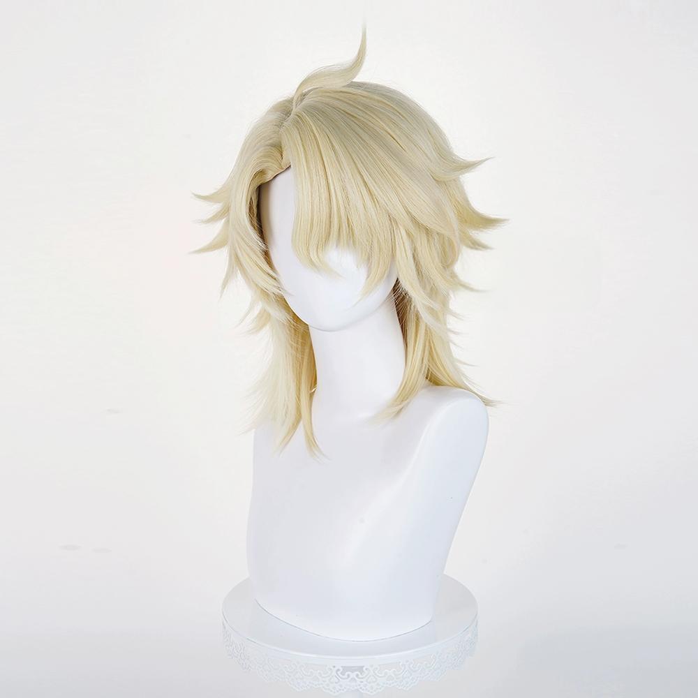 Genshin Impact Varka Golden Cosplay Wig