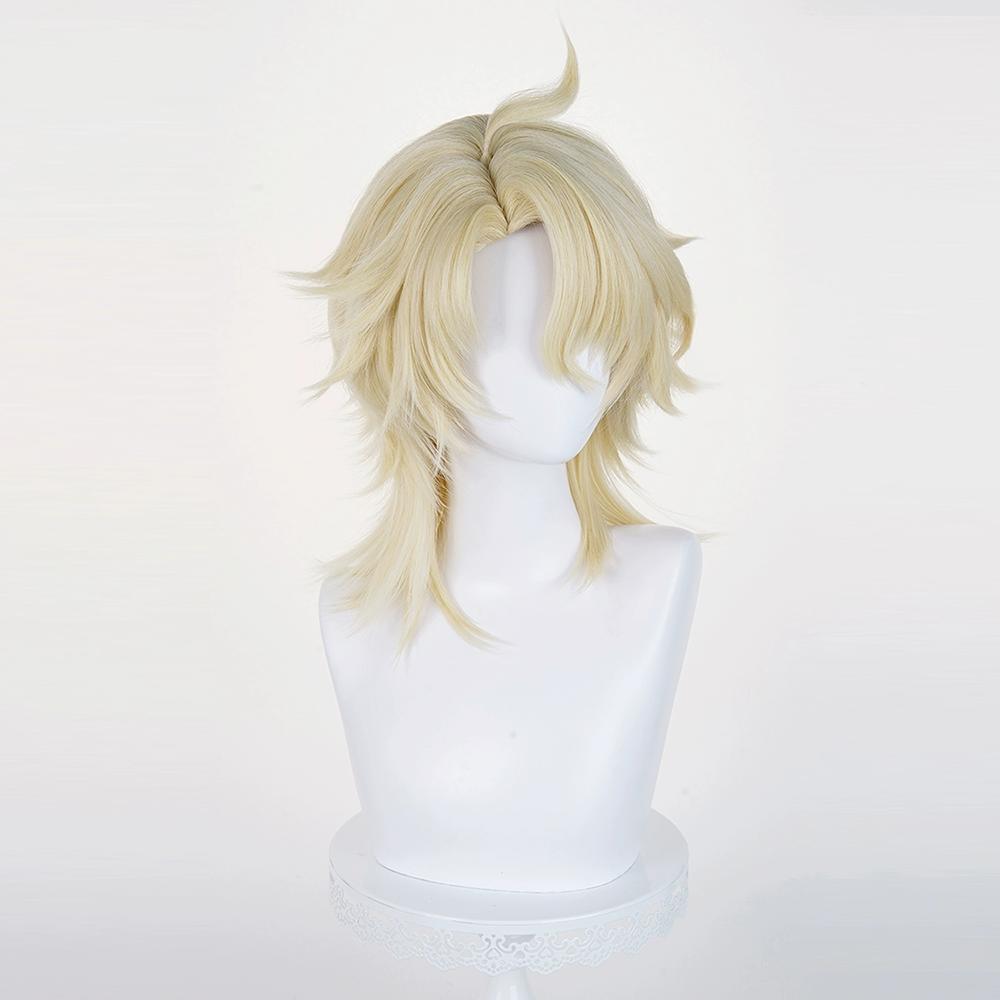 Genshin Impact Varka Golden Cosplay Wig
