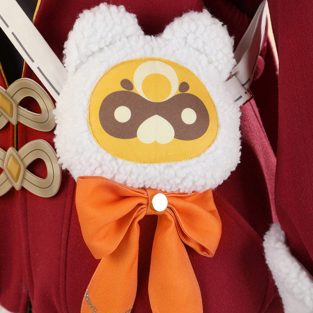 Genshin Impact Xiangling Skin New Year's Cheer Cosplay Costume