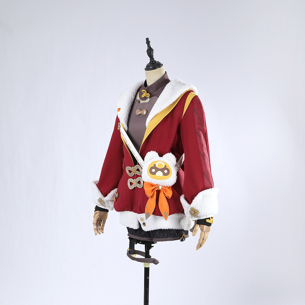 Genshin Impact Xiangling Skin New Year's Cheer Cosplay Costume