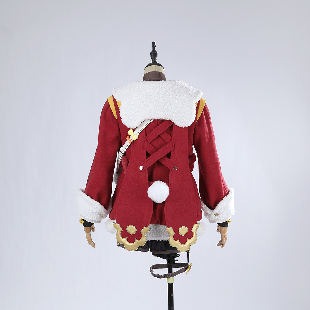 Genshin Impact Xiangling Skin New Year's Cheer Cosplay Costume