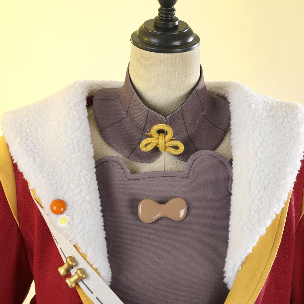 Genshin Impact Xiangling Skin New Year's Cheer Cosplay Costume