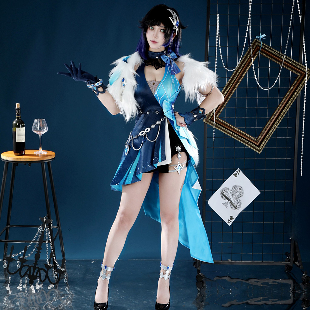 Genshin Impact Yelan Tranquil Banquet Cosplay Costume
