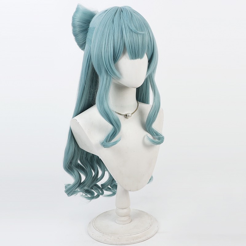 Genshin Impact Yumemizuki Mizuki Blue Cosplay Wig