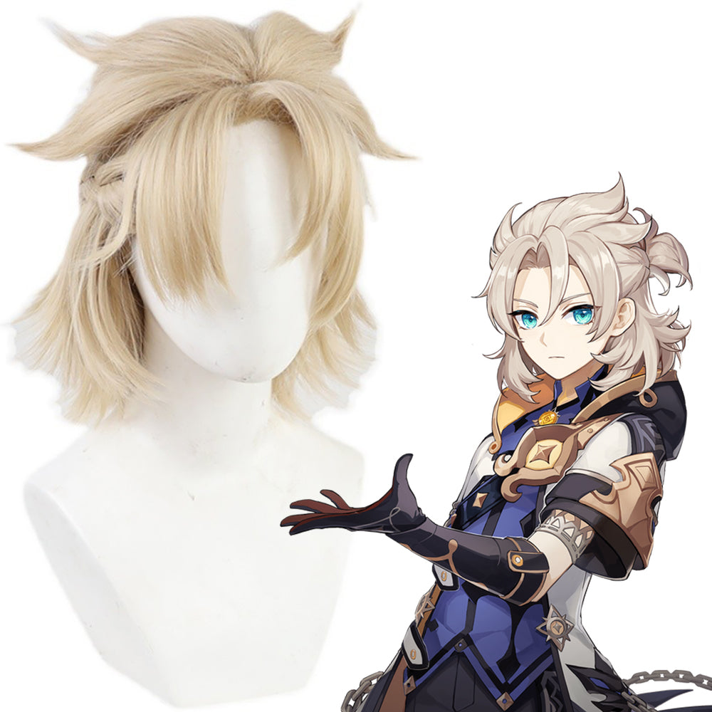 Genshin Impact Albedo Golden Cosplay Wig-Cosplay Instrumentality Project