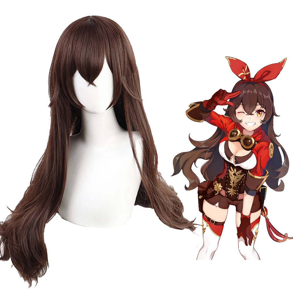 Genshin Impact Amber Brown Cosplay Wig-Cosplay Instrumentality Project