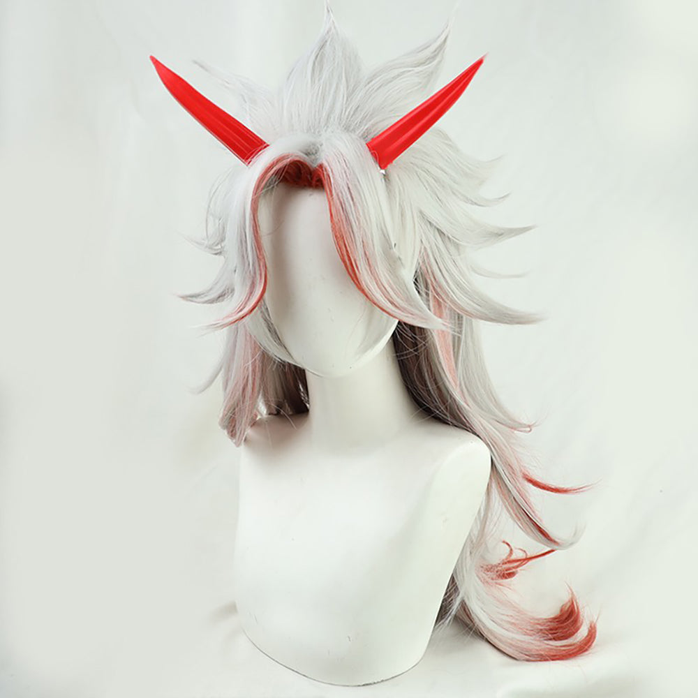 Genshin Impact Arataki Itto Silver Cosplay Wig