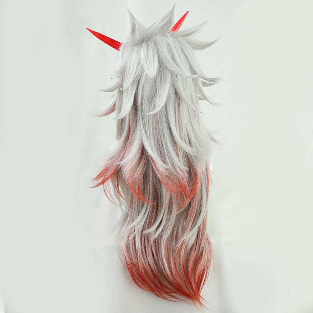 Genshin Impact Arataki Itto Silver Cosplay Wig