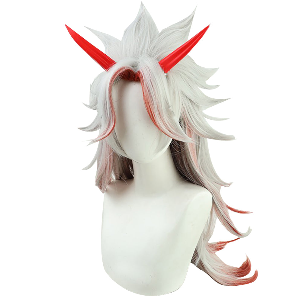 Genshin Impact Arataki Itto Silver Cosplay Wig
