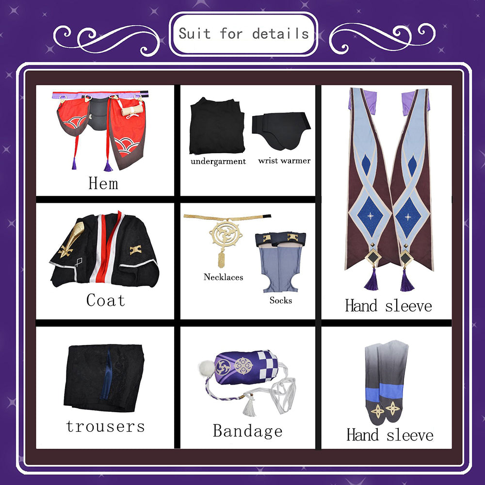 Genshin Impact Balladeer Scaramouche Cosplay Costume