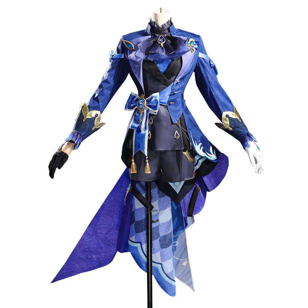 Genshin Impact Black-Dress Furina Cosplay Costume-Cosplay Instrumentality Project