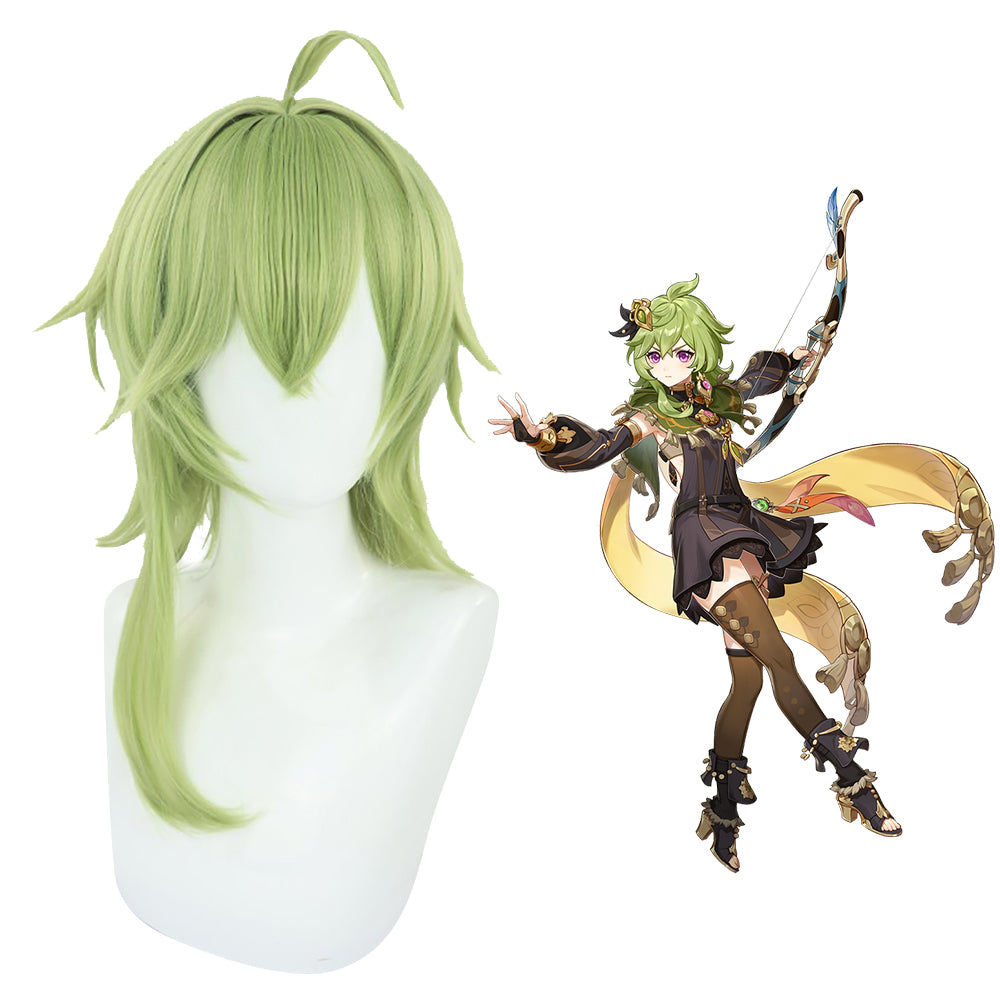 Genshin Impact Collei Green Cosplay Wig-Cosplay Instrumentality Project