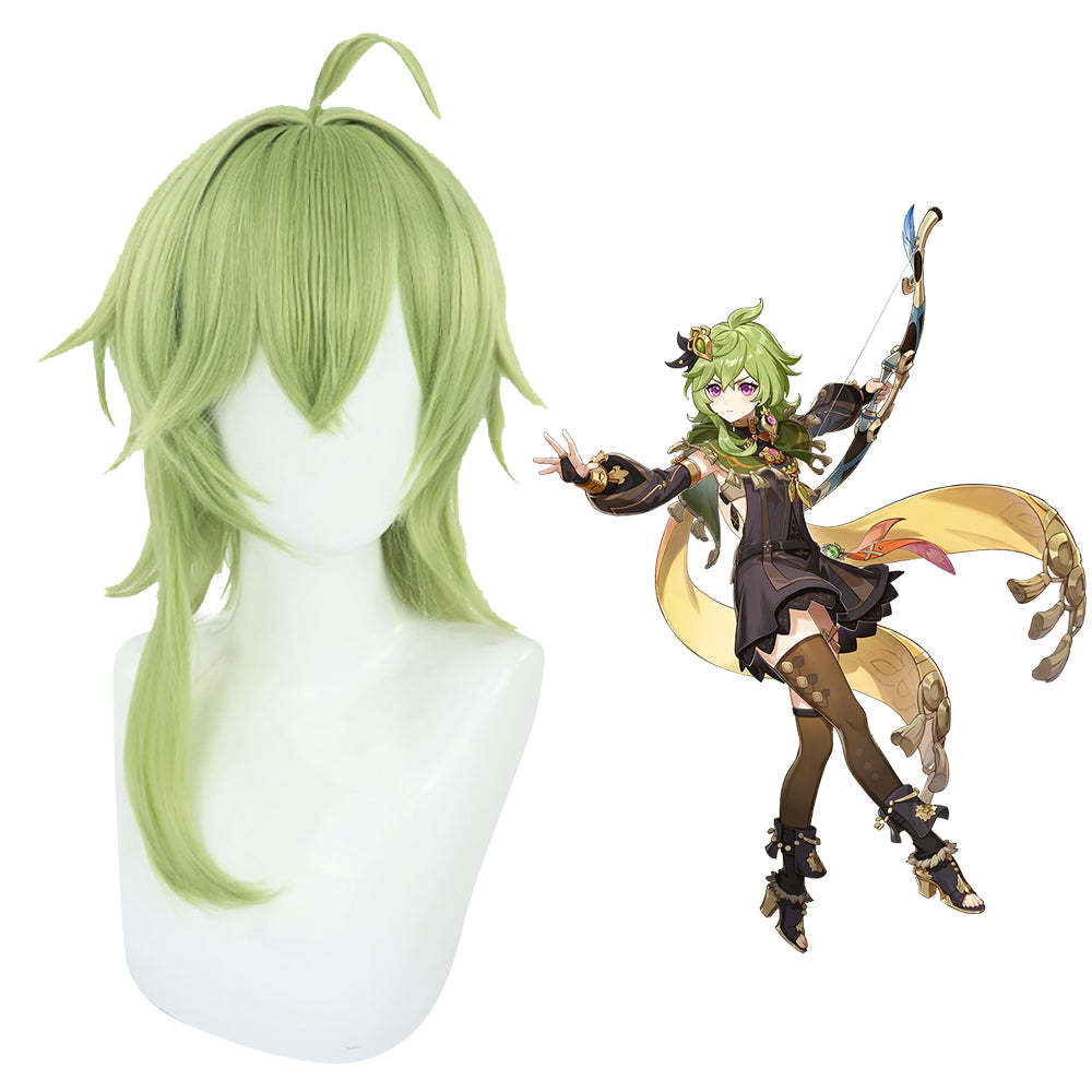 Genshin Impact Collei Green Cosplay Wig-Cosplay Instrumentality Project