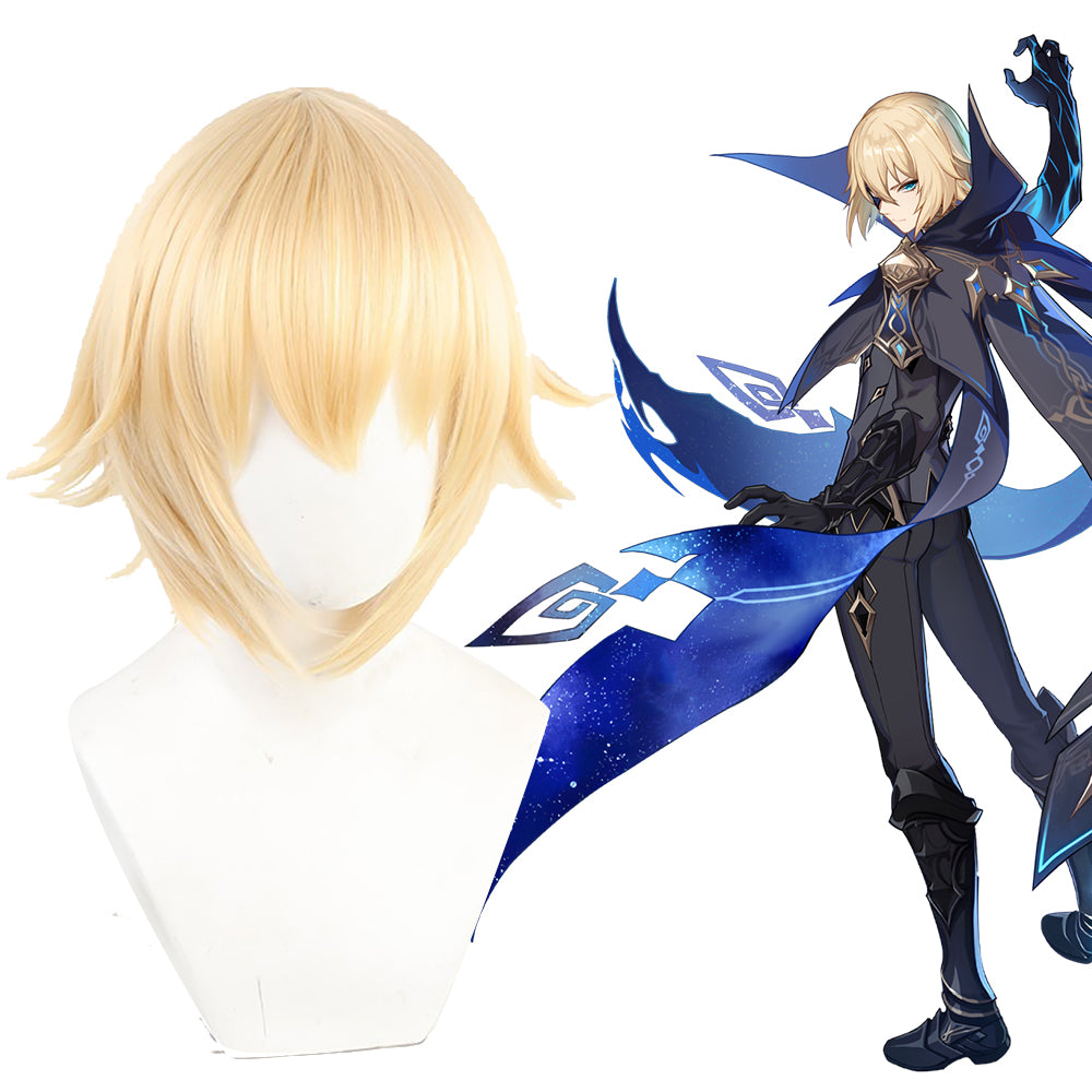 Genshin Impact Dainsleif Golden Cosplay Wig