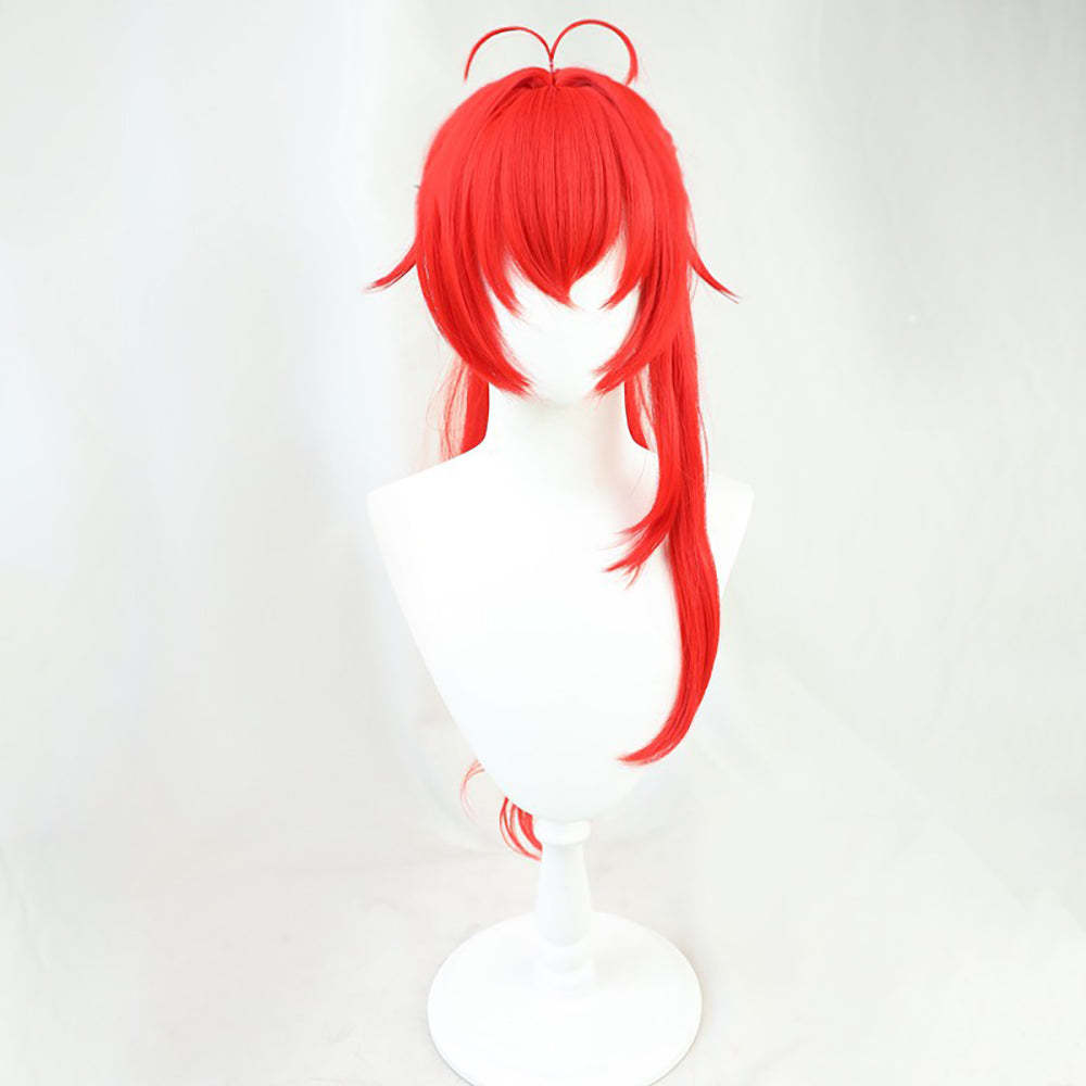 Genshin Impact Red Dead of Night Diluc Red Cosplay Wig-Cosplay Instrumentality Project