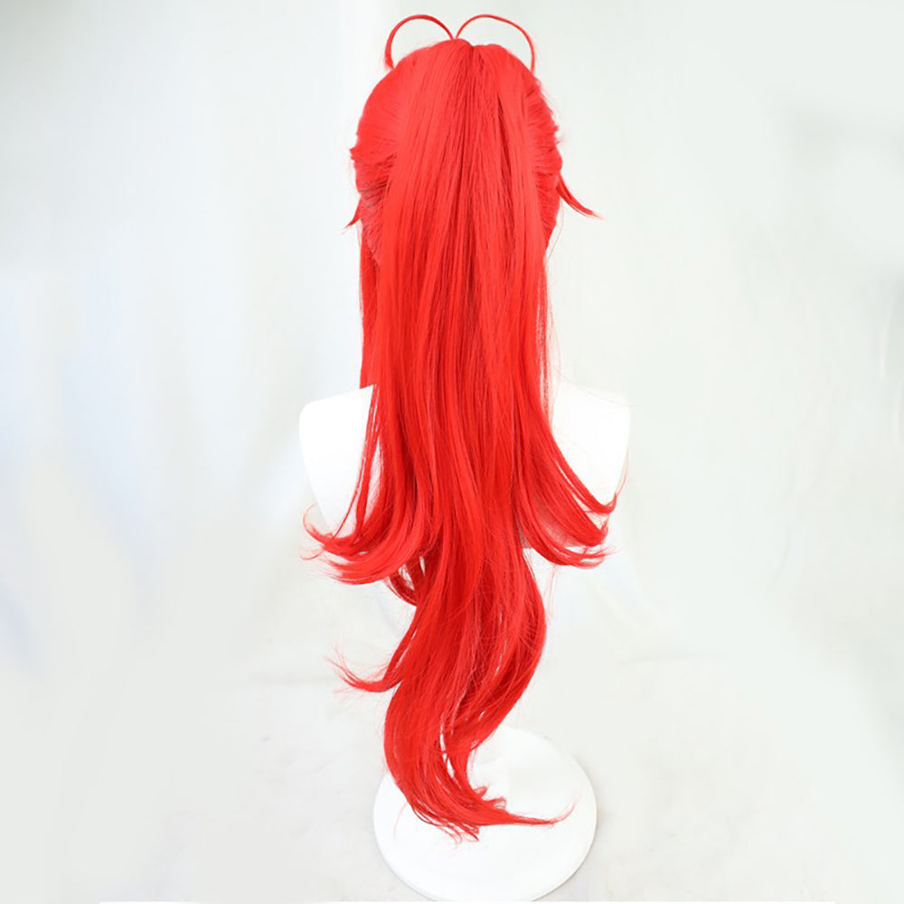 Genshin Impact Red Dead of Night Diluc Red Cosplay Wig-Cosplay Instrumentality Project
