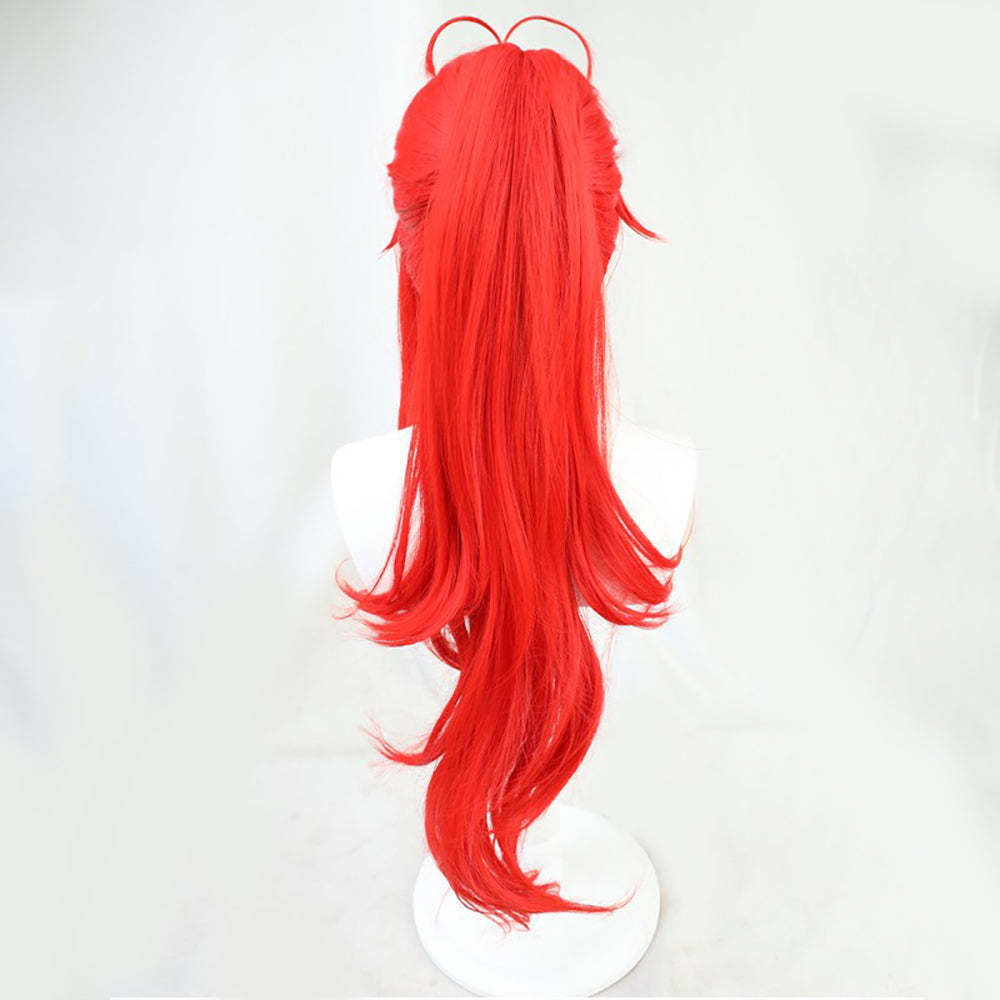Genshin Impact Red Dead of Night Diluc Red Cosplay Wig-Cosplay Instrumentality Project