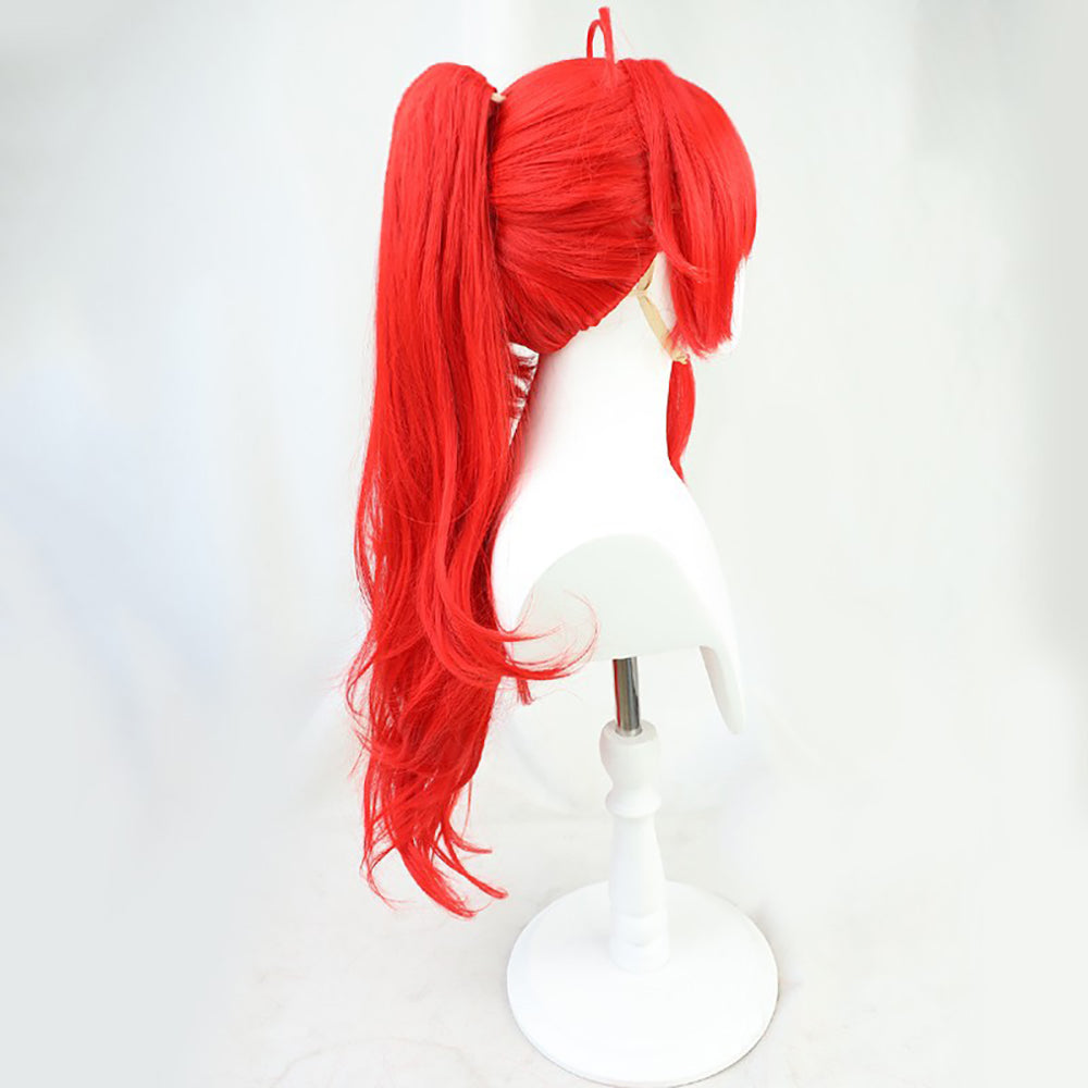 Genshin Impact Red Dead of Night Diluc Red Cosplay Wig-Cosplay Instrumentality Project