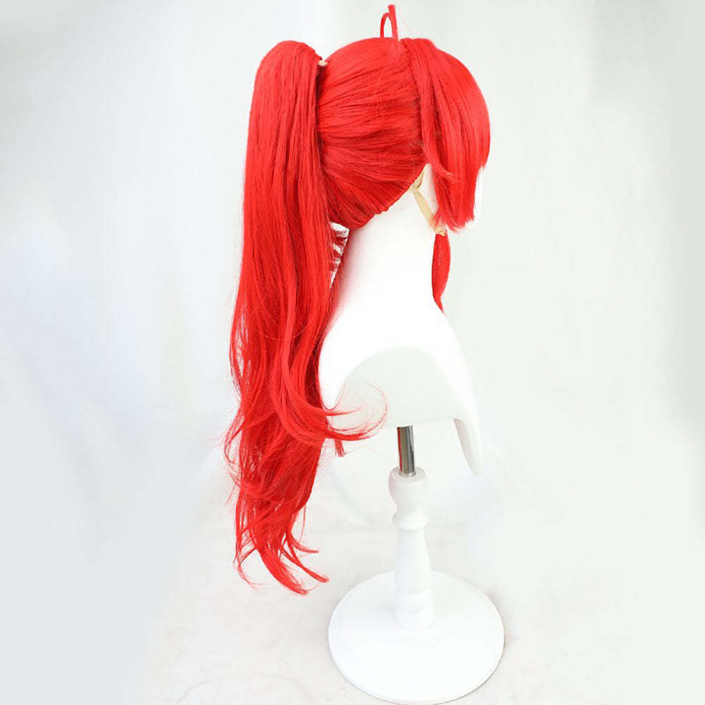 Genshin Impact Red Dead of Night Diluc Red Cosplay Wig-Cosplay Instrumentality Project