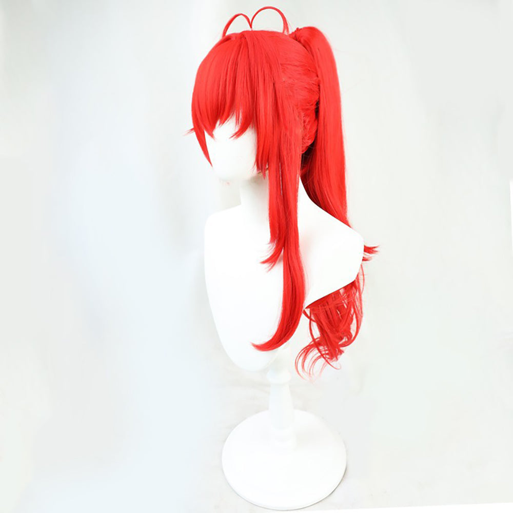 Genshin Impact Red Dead of Night Diluc Red Cosplay Wig-Cosplay Instrumentality Project
